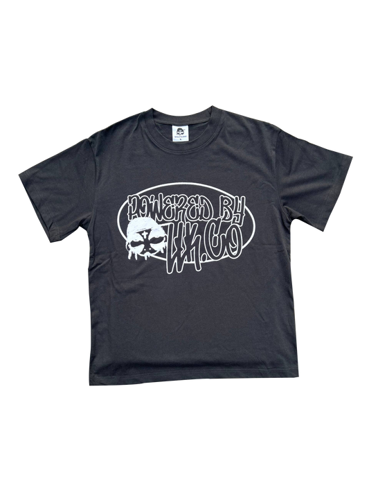 WHITE OG POWERED BY LLK.Co SHORT SLEEVE BLACK TEE