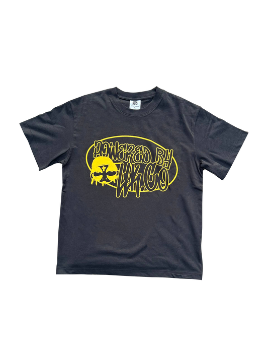 YELLOW OG POWERED BY LLK.Co SHORT SLEEVE BLACK TEE